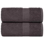vidaXL Prosoape de baie 2 buc. FROGN antracit 30x30 cm 100% bumbac vidaXL Prosoape de baie 2 buc. FROGN antracit 30x30 cm 100% bumbac