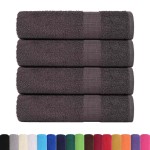 vidaXL Prosoape de baie 4 buc Antracit 100x150 cm 360 g/m² 100% bumbac vidaXL Prosoape de baie 4 buc Antracit 100x150 cm 360 g/m² 100% bumbac