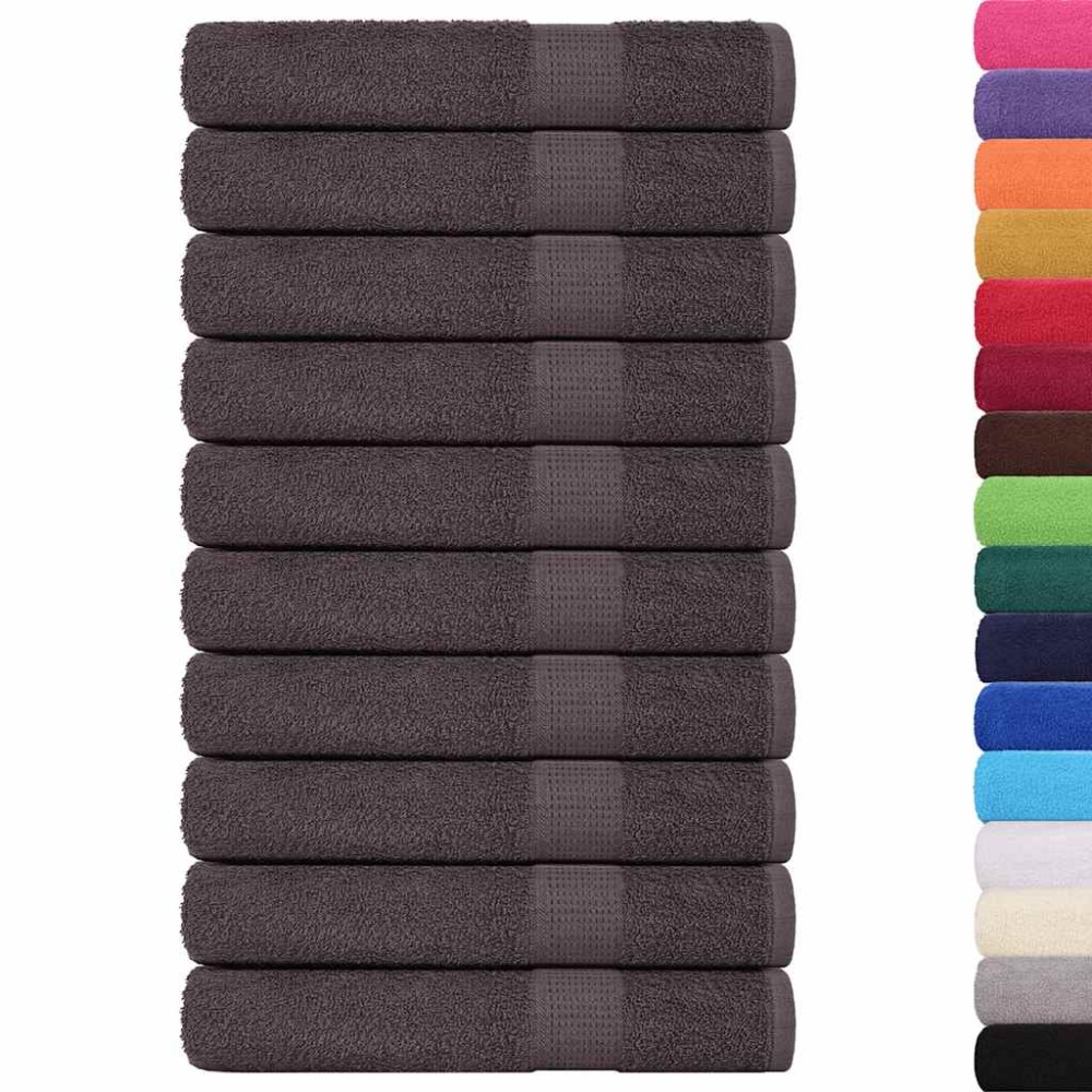 vidaXL Prosoape 25 buc Antracit 100x200 cm 360 g/m² 100% bumbac