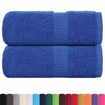 vidaXL Prosoape de baie 2 buc. FROGN Albastru 30x30 cm 100% bumbac vidaXL Prosoape de baie 2 buc. FROGN Albastru 30x30 cm 100% bumbac