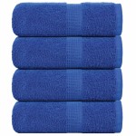 vidaXL Prosoape de baie 4 buc. FROGN Albastru 30x30 cm 100% bumbac vidaXL Prosoape de baie 4 buc. FROGN Albastru 30x30 cm 100% bumbac