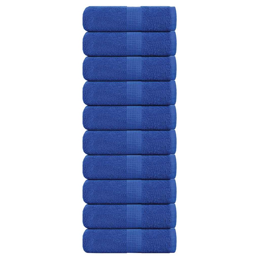 vidaXL Prosoape de baie 10 buc. FROGN Albastru 30x30 cm 100% bumbac