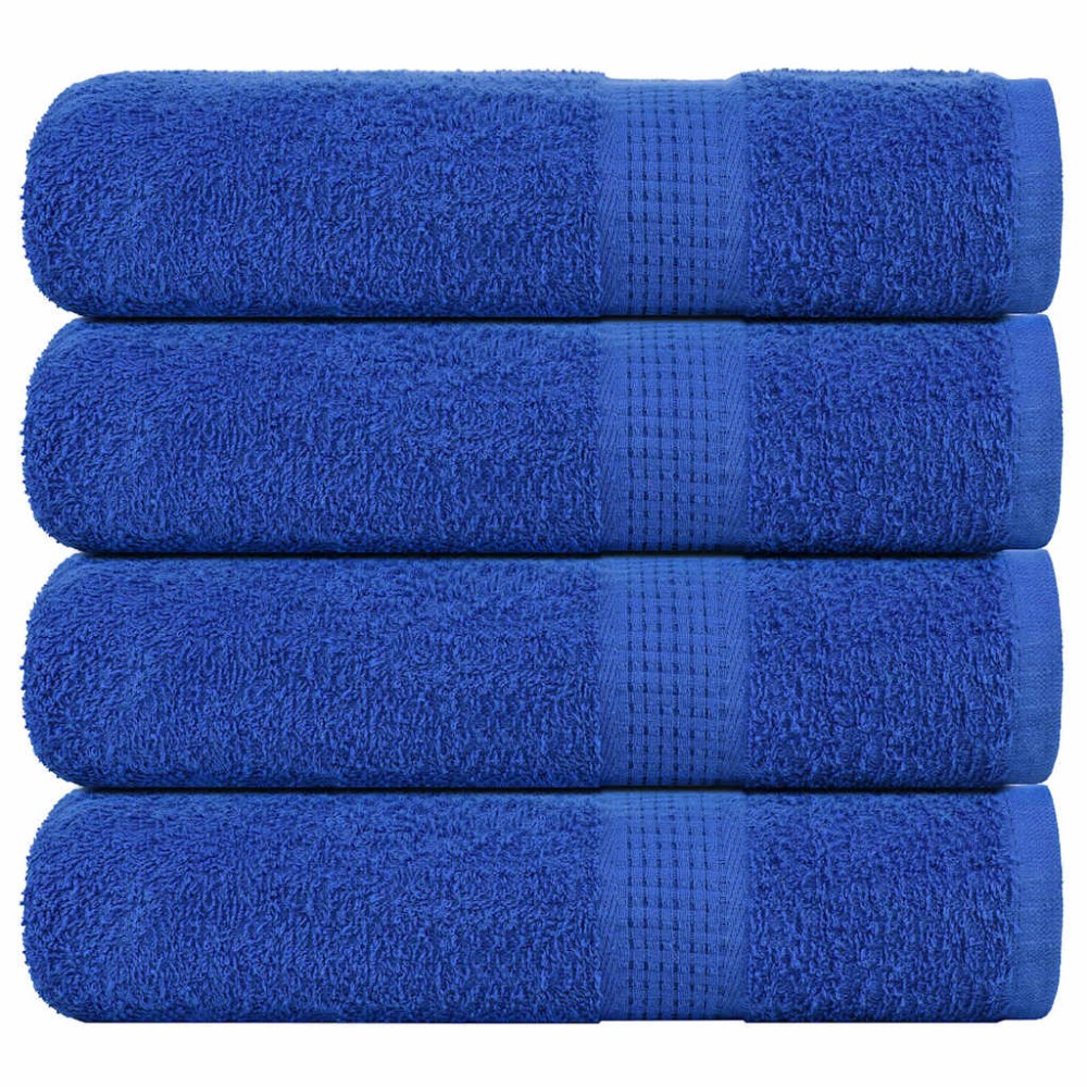 vidaXL Prosoape de duș 4 buc Albastru 70x140 cm 360 g/m² 100% bumbac
