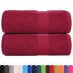 vidaXL Prosoape de baie 2 buc. FROGN Bordeaux 30x30 cm 100% bumbac vidaXL Prosoape de baie 2 buc. FROGN Bordeaux 30x30 cm 100% bumbac