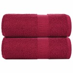 vidaXL Prosoape de baie 2 buc. FROGN Bordeaux 30x30 cm 100% bumbac vidaXL Prosoape de baie 2 buc. FROGN Bordeaux 30x30 cm 100% bumbac