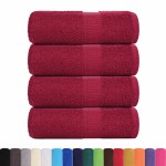 vidaXL Prosoape de baie 4 buc. FROGN Bordeaux 30x30 cm 100% bumbac vidaXL Prosoape de baie 4 buc. FROGN Bordeaux 30x30 cm 100% bumbac