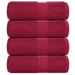 vidaXL Prosoape de baie 4 buc. FROGN Bordeaux 30x30 cm 100% bumbac vidaXL Prosoape de baie 4 buc. FROGN Bordeaux 30x30 cm 100% bumbac