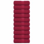 vidaXL Prosoape de baie 10 buc. FROGN Bordeaux 30x30 cm 100% bumbac vidaXL Prosoape de baie 10 buc. FROGN Bordeaux 30x30 cm 100% bumbac