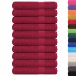 vidaXL Prosoape pentru saună 10 buc Bordeaux 360 g/m² 100% bumbac vidaXL Prosoape pentru saună 10 buc Bordeaux 360 g/m² 100% bumbac