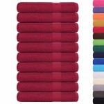 vidaXL Prosoape 10 buc Bordeaux 100x200 cm 360 g/m² 100% bumbac vidaXL Prosoape 10 buc Bordeaux 100x200 cm 360 g/m² 100% bumbac