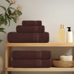 vidaXL Prosoape de baie 4 buc. FROGN maro 30x30 cm 100% bumbac vidaXL Prosoape de baie 4 buc. FROGN maro 30x30 cm 100% bumbac