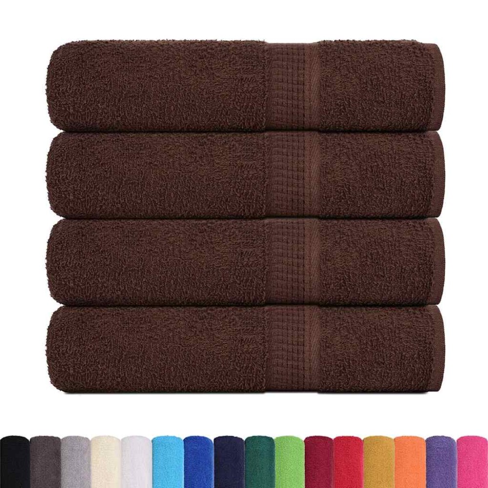vidaXL Prosoape de duș 4 buc maro 70x140 cm 360 g/m² 100% bumbac