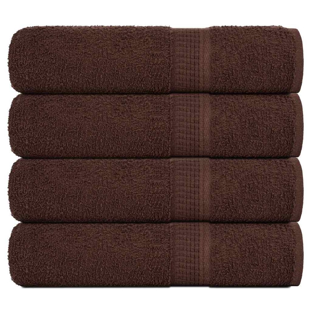 vidaXL Prosoape de duș 4 buc maro 70x140 cm 360 g/m² 100% bumbac
