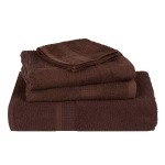 vidaXL Prosoape de duș 4 buc maro 70x140 cm 360 g/m² 100% bumbac vidaXL Prosoape de duș 4 buc maro 70x140 cm 360 g/m² 100% bumbac