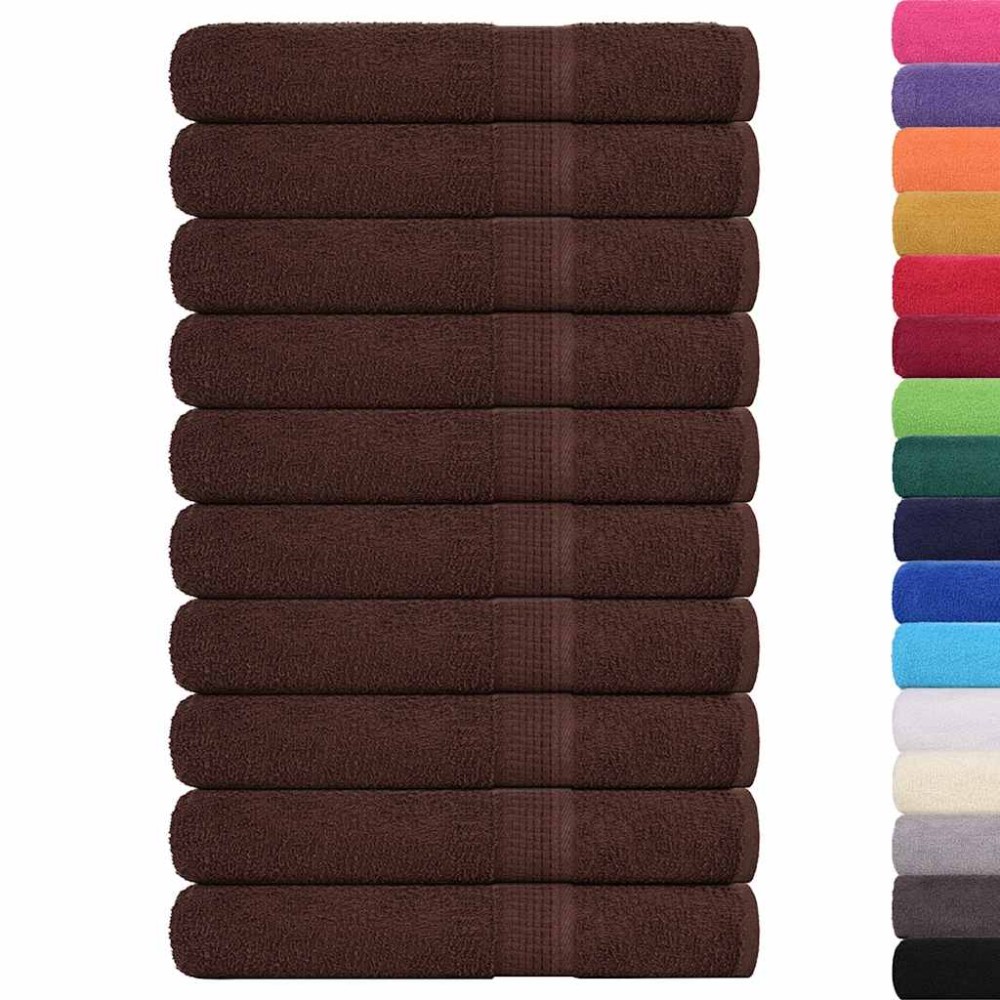 vidaXL Prosoape de saună, FROGN, maro, 80x200 cm, 360 g/m², 10 buc.