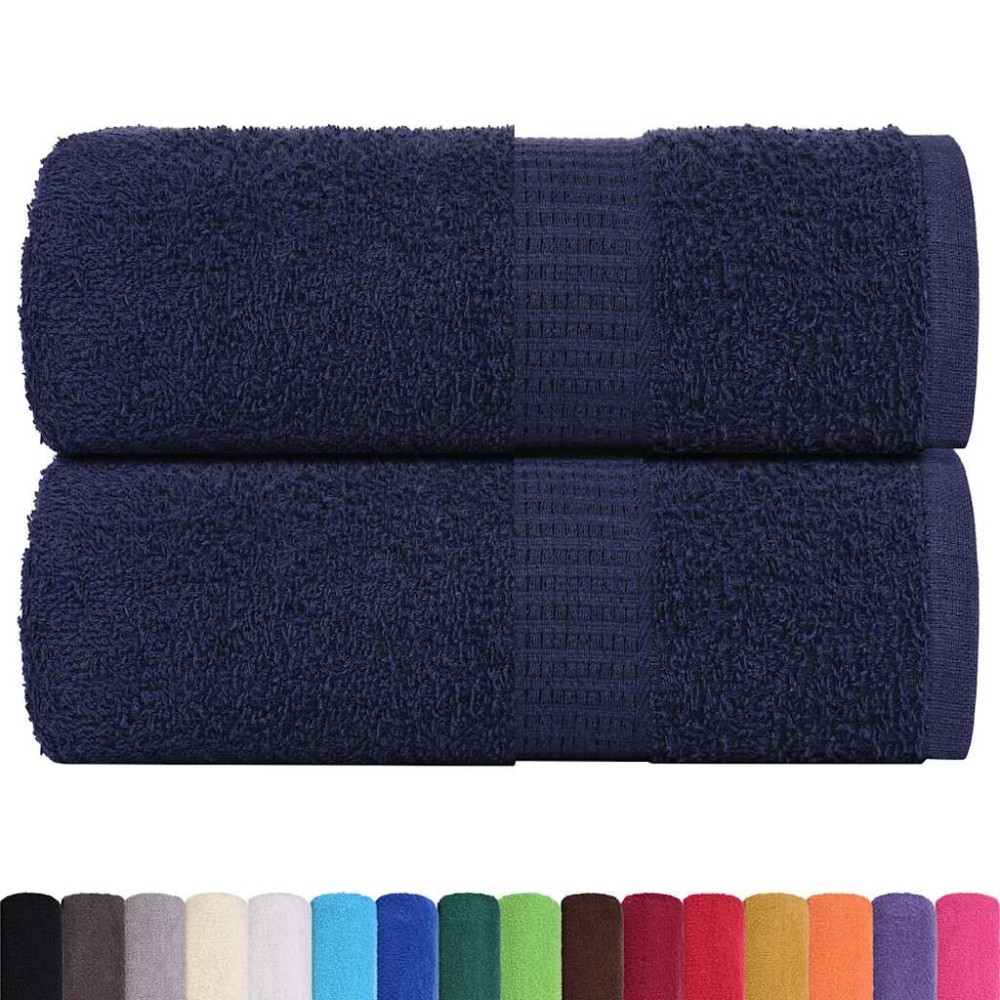 vidaXL Prosoape de baie 2 buc. FROGN albastru marin 30x30 cm 100% bumbac