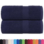 vidaXL Prosoape de baie 2 buc. FROGN albastru marin 30x30 cm 100% bumbac vidaXL Prosoape de baie 2 buc. FROGN albastru marin 30x30 cm 100% bumbac