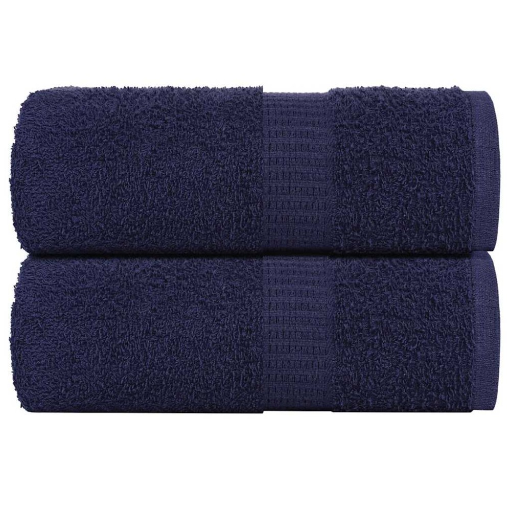 vidaXL Prosoape de baie 2 buc. FROGN albastru marin 30x30 cm 100% bumbac