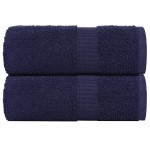 vidaXL Prosoape de baie 2 buc. FROGN albastru marin 30x30 cm 100% bumbac vidaXL Prosoape de baie 2 buc. FROGN albastru marin 30x30 cm 100% bumbac