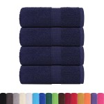 vidaXL Prosoape de baie 4 buc. FROGN albastru marin 30x30 cm 100% bumbac vidaXL Prosoape de baie 4 buc. FROGN albastru marin 30x30 cm 100% bumbac