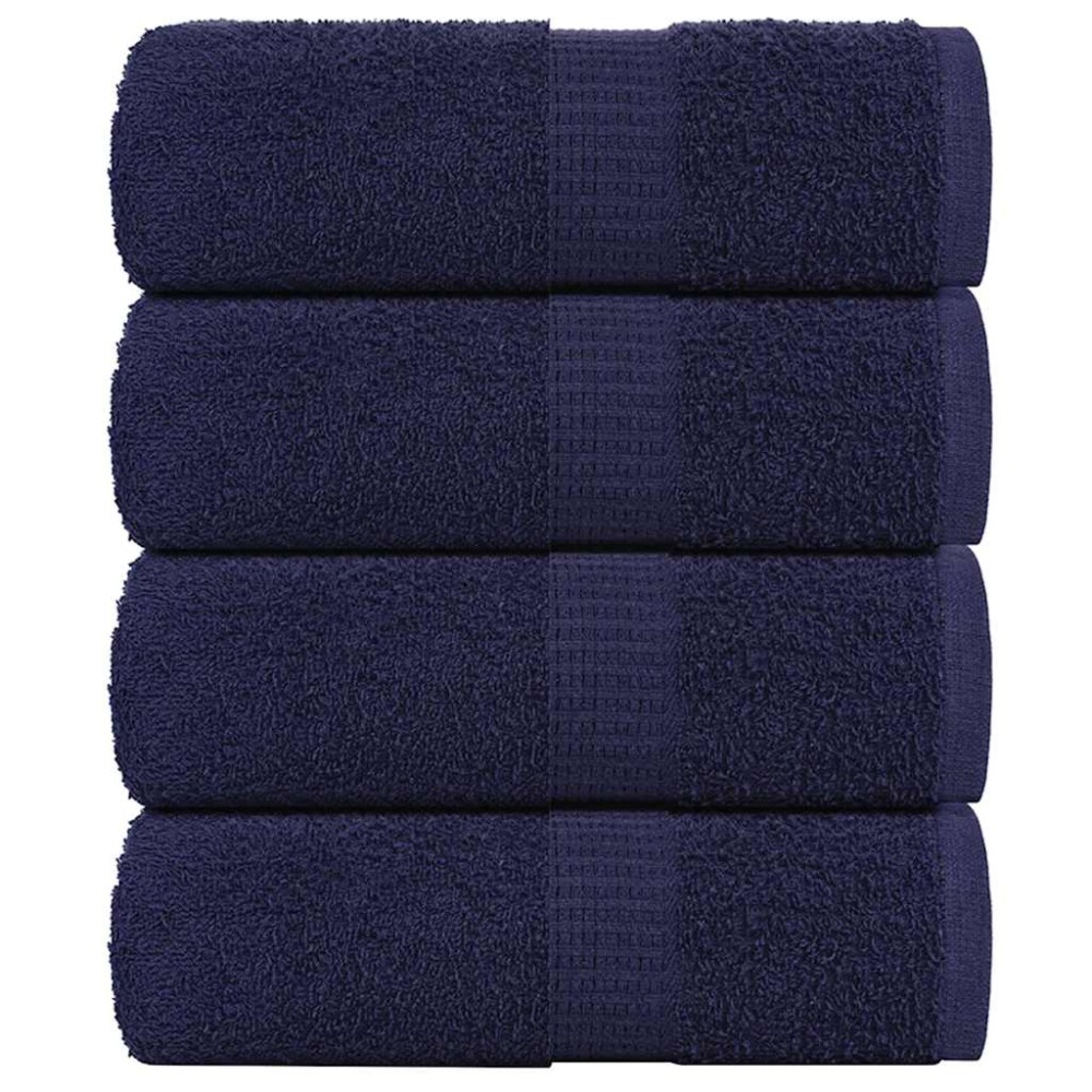 vidaXL Prosoape de baie 4 buc. FROGN albastru marin 30x30 cm 100% bumbac