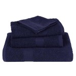 vidaXL Prosoape de baie 10 buc. FROGN Albastru marin 30x30 cm 100% bumbac vidaXL Prosoape de baie 10 buc. FROGN Albastru marin 30x30 cm 100% bumbac