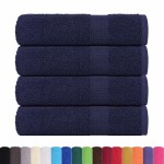 vidaXL Prosoape de baie 4 buc Bleumarin 100x150cm 360 g/m² 100% bumbac vidaXL Prosoape de baie 4 buc Bleumarin 100x150cm 360 g/m² 100% bumbac