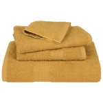 vidaXL Prosoape de duș 2 buc Aur 70x140 cm 360 g/m² 100% bumbac vidaXL Prosoape de duș 2 buc Aur 70x140 cm 360 g/m² 100% bumbac