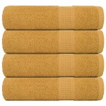 vidaXL Prosoape de duș 4 buc Aur 70x140 cm 360 g/m² 100% bumbac vidaXL Prosoape de duș 4 buc Aur 70x140 cm 360 g/m² 100% bumbac