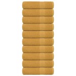 vidaXL Prosoape de duș, FROGN, 10 buc., aurii, 70x140 cm, 360 g/m²