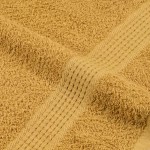 vidaXL Prosoape de baie 10 buc Aur 100x150 cm 360 g/m² 100% bumbac