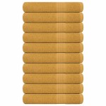 vidaXL Prosoape saună 10 buc Aur 80x200 cm 360 g/m² 100% bumbac vidaXL Prosoape saună 10 buc Aur 80x200 cm 360 g/m² 100% bumbac