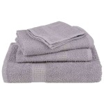vidaXL Prosoape de baie 2 buc. FROGN gri 30x30 cm 100% bumbac vidaXL Prosoape de baie 2 buc. FROGN gri 30x30 cm 100% bumbac