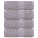 vidaXL Prosoape pentru oaspeți 4 buc Gri 30x50 cm 360 g/m² 100% bumbac