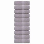 vidaXL Prosoape de oaspeți, FROGN, 10 buc., gri, 30x50 cm, 360 g/m²
