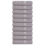 vidaXL Prosoape de mâini, FROGN, 10 buc., gri, 50x100 cm, 360 g/m²