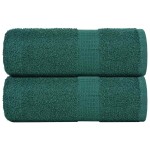 vidaXL Prosoape de baie, 2 buc. FROGN, verde, 30x30 cm, 100% bumbac vidaXL Prosoape de baie, 2 buc. FROGN, verde, 30x30 cm, 100% bumbac