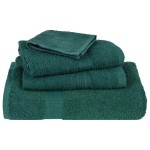 vidaXL Prosoape de duș 2 buc Verde 70x140 cm 360 g/m² 100% bumbac vidaXL Prosoape de duș 2 buc Verde 70x140 cm 360 g/m² 100% bumbac