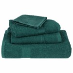 vidaXL Prosoape de duș 4 buc Verde 70x140 cm 360 g/m² 100% bumbac vidaXL Prosoape de duș 4 buc Verde 70x140 cm 360 g/m² 100% bumbac