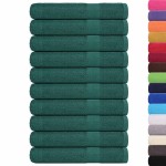 vidaXL Prosoape pentru saună 10 buc Verde 360 g/m² 100% bumbac vidaXL Prosoape pentru saună 10 buc Verde 360 g/m² 100% bumbac