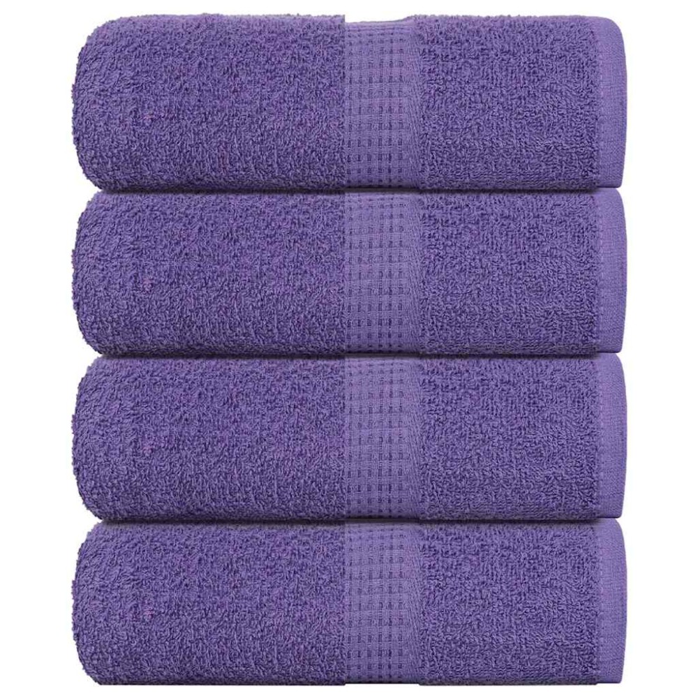 vidaXL Prosoape de baie 4 buc. FROGN violet 30x30 cm 100% bumbac