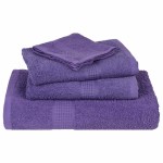 vidaXL Prosoape de baie 4 buc. FROGN violet 30x30 cm 100% bumbac vidaXL Prosoape de baie 4 buc. FROGN violet 30x30 cm 100% bumbac