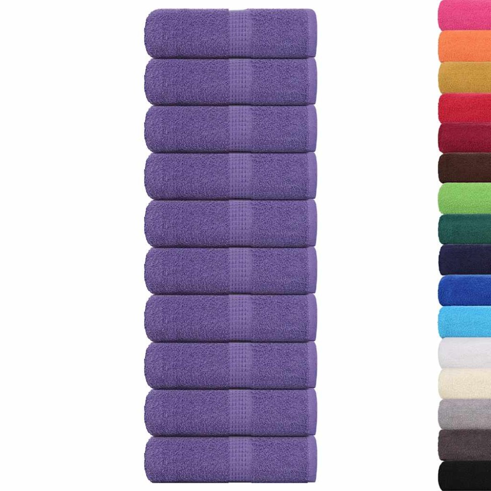 vidaXL Prosoape de baie 10 buc. FROGN violet 30x30 cm 100% bumbac