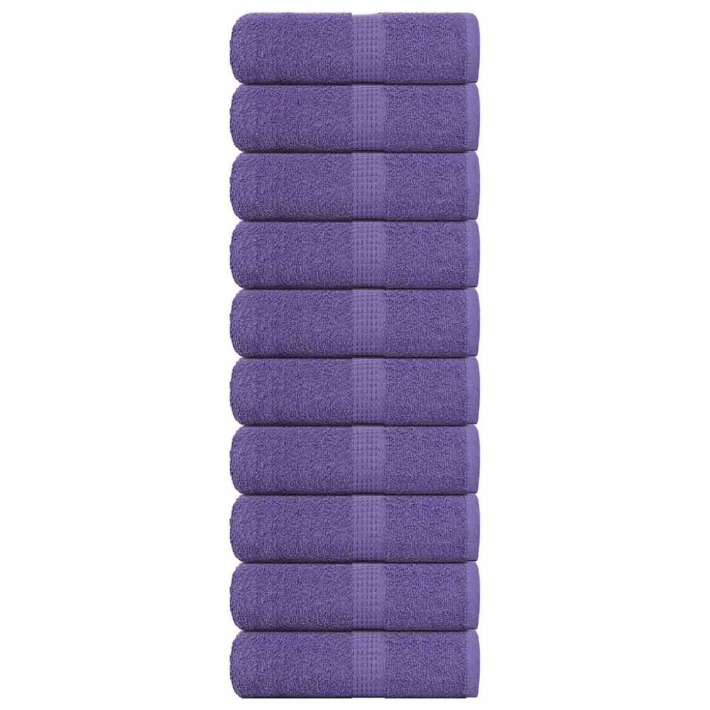 vidaXL Prosoape de baie 10 buc. FROGN violet 30x30 cm 100% bumbac