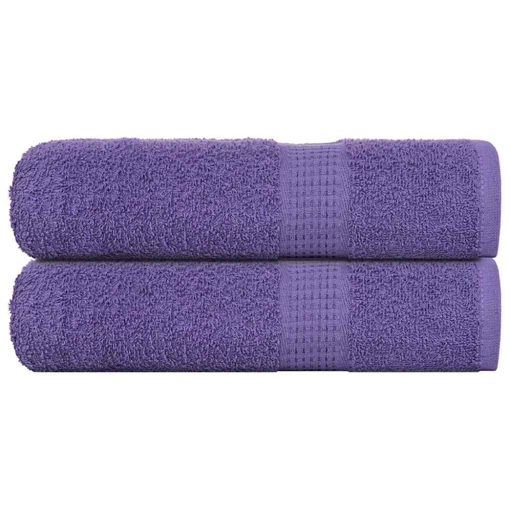 vidaXL Prosoape de mâini, FROGN, 2 buc., violet, 50x100 cm, 360 g/m²