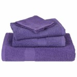 vidaXL Prosoape de baie, FROGN, 2 buc., violet, 100x150 cm, 360 g/m²