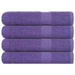 vidaXL Prosoape pentru saună 4 buc Violet 360 g/m² 100% bumbac vidaXL Prosoape pentru saună 4 buc Violet 360 g/m² 100% bumbac