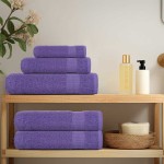 vidaXL Prosoape pentru saună 10 buc Violet 360 g/m² 100% bumbac vidaXL Prosoape pentru saună 10 buc Violet 360 g/m² 100% bumbac