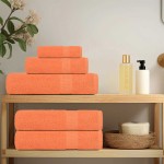 vidaXL Prosoape de baie 2 buc. FROGN portocalii 30x30 cm 100% bumbac vidaXL Prosoape de baie 2 buc. FROGN portocalii 30x30 cm 100% bumbac