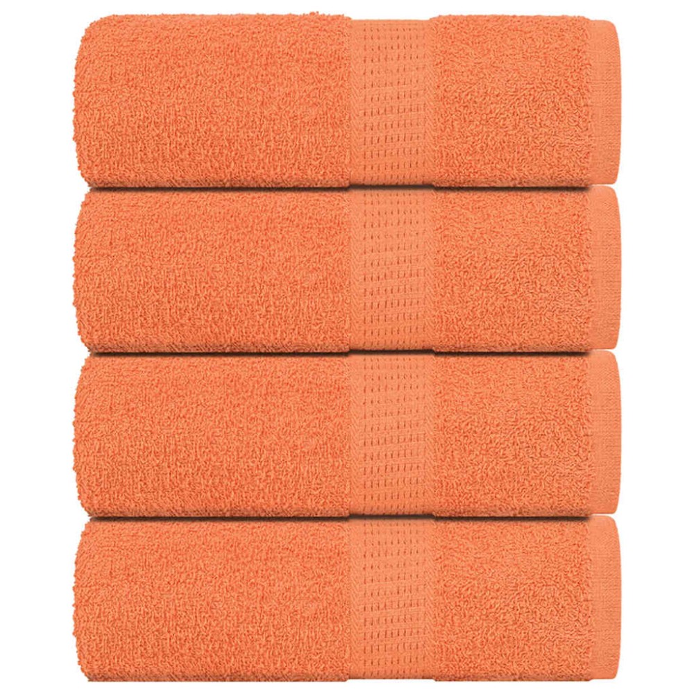 vidaXL Prosoape de baie 4 buc. FROGN portocalii 30x30 cm 100% bumbac